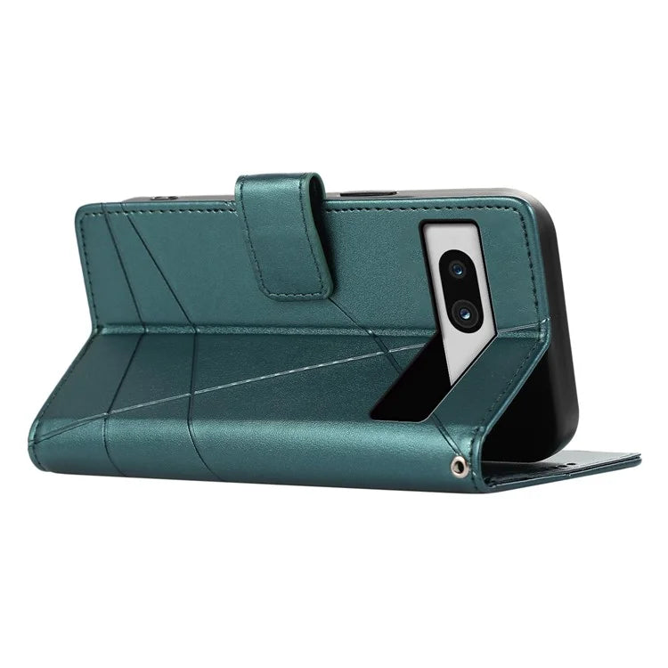DF-06 For Google Pixel 7a Cover Phone Leather Anti-drop Case with Wallet Stand