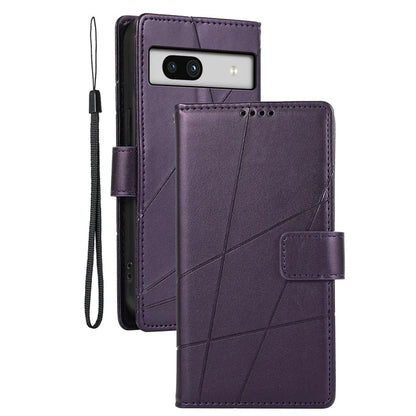 DF-06 For Google Pixel 7a Cover Phone Leather Anti-drop Case with Wallet Stand