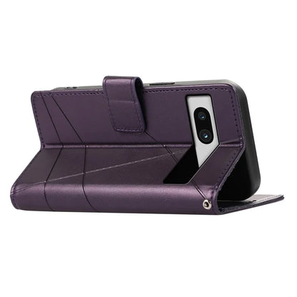 DF-06 For Google Pixel 7a Cover Phone Leather Anti-drop Case with Wallet Stand