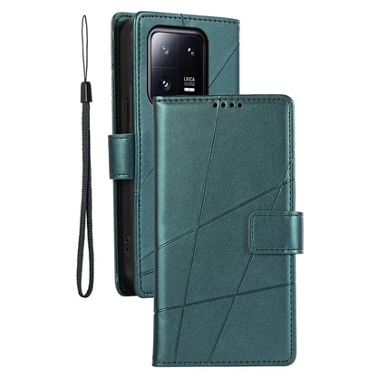 DF-06 For Xiaomi 13 Pro 5G Case Imprinted PU Leather Wallet Phone Cover with Stand