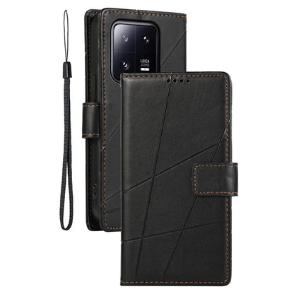 DF-06 For Xiaomi 13 Pro 5G Case Imprinted PU Leather Wallet Phone Cover with Stand