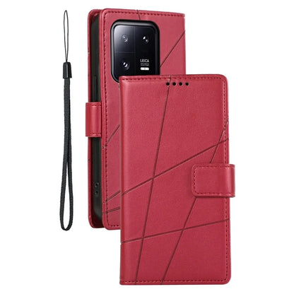 DF-06 For Xiaomi 13 Pro 5G Case Imprinted PU Leather Wallet Phone Cover with Stand