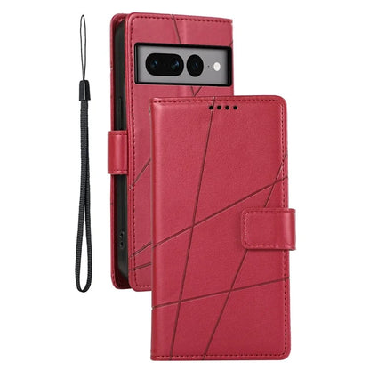 DF-06 For Google Pixel 7 Pro 5G Case Imprinted Folio Flip PU Leather Cellphone Cover