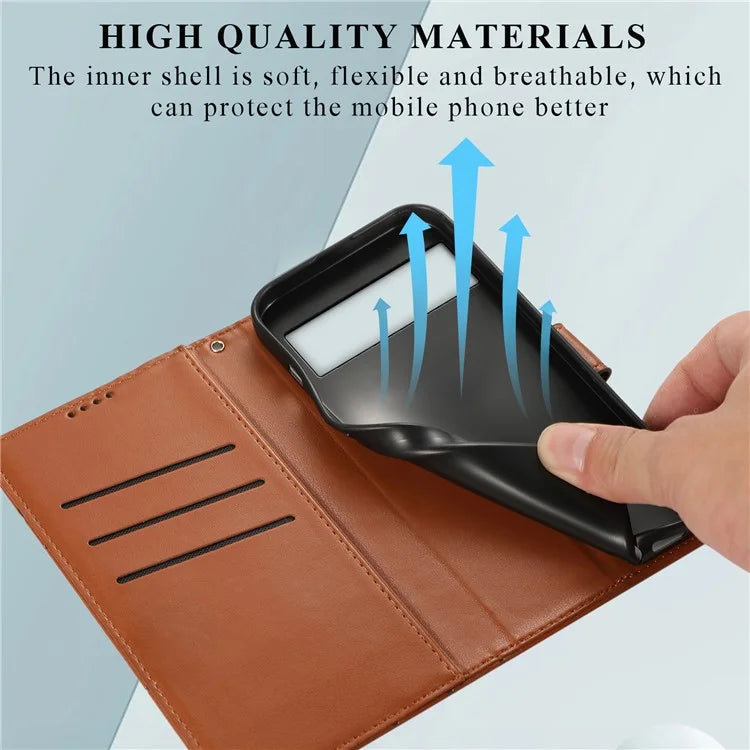 DF-06 For Google Pixel 7 Pro 5G Case Imprinted Folio Flip PU Leather Cellphone Cover