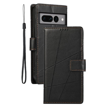 DF-06 For Google Pixel 7 Pro 5G Case Imprinted Folio Flip PU Leather Cellphone Cover