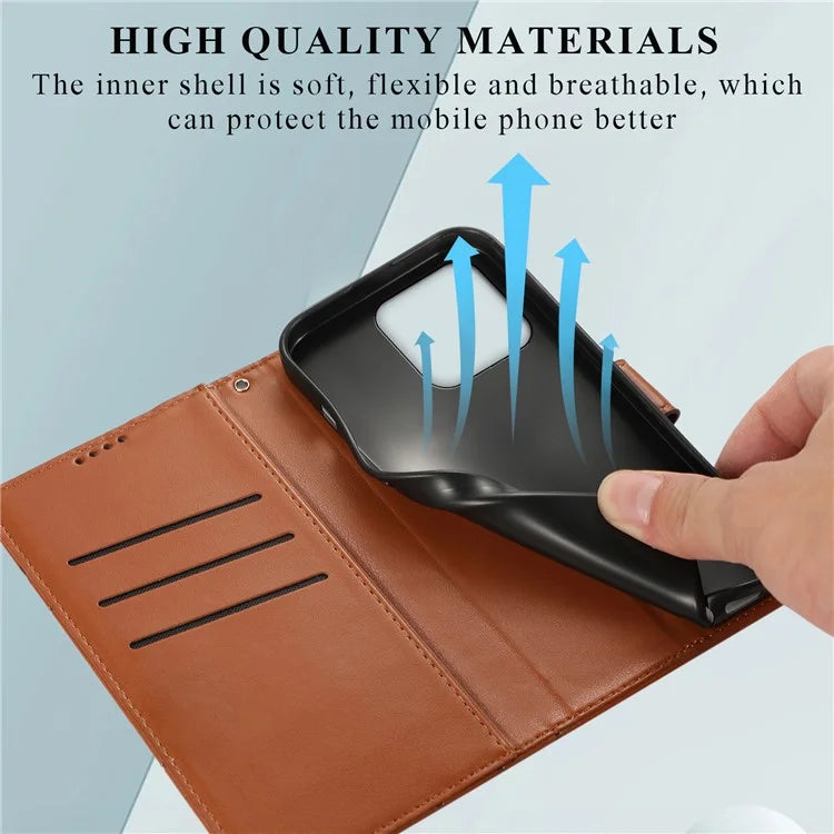 DF-06 For Xiaomi 13 Case Anti-drop Imprinted Wallet Stand PU Leather Phone Cover