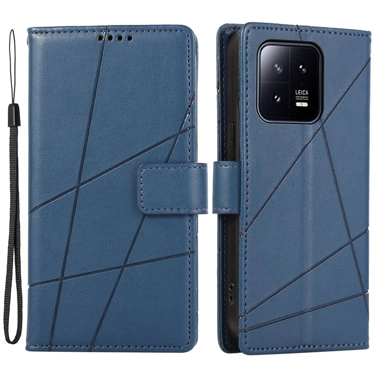 DF-06 For Xiaomi 13 Case Anti-drop Imprinted Wallet Stand PU Leather Phone Cover