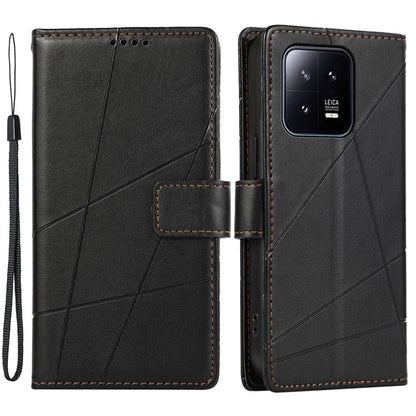 DF-06 For Xiaomi 13 Case Anti-drop Imprinted Wallet Stand PU Leather Phone Cover
