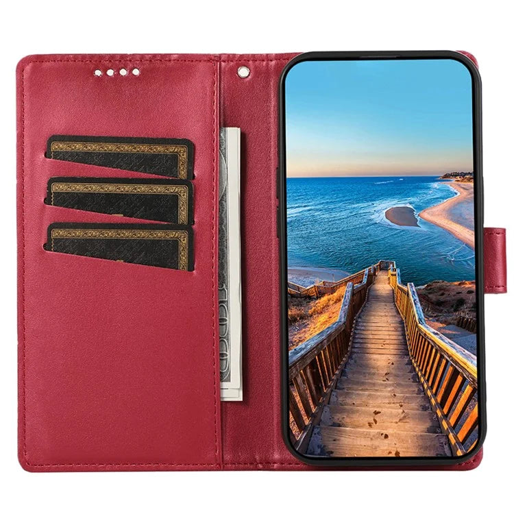 DF-06 For Xiaomi 13 Case Anti-drop Imprinted Wallet Stand PU Leather Phone Cover