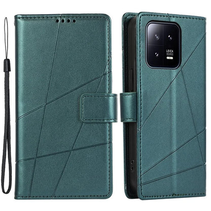 DF-06 For Xiaomi 13 Case Anti-drop Imprinted Wallet Stand PU Leather Phone Cover