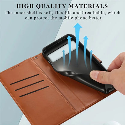 DF-06 For Google Pixel 8 Case Lines Imprinted Wallet PU Leather+TPU Phone Cover