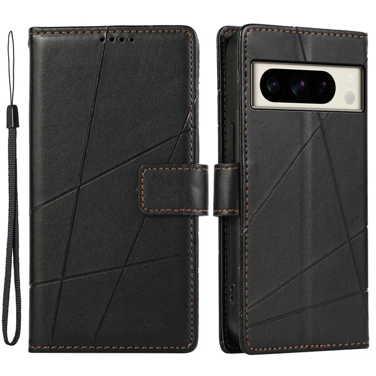 DF-06 For Google Pixel 8 Pro Case PU Leather Wallet Imprinted Phone Cover