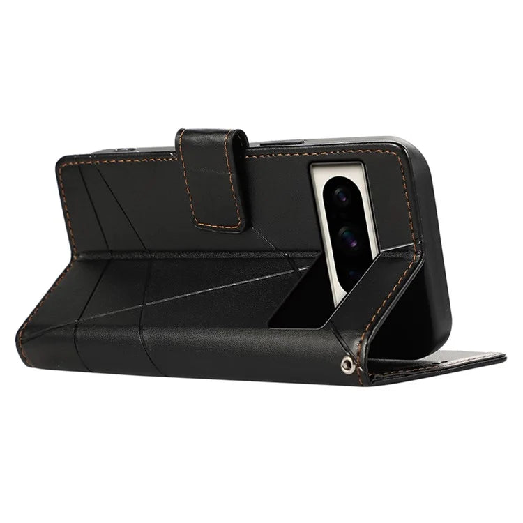 DF-06 For Google Pixel 8 Pro Case PU Leather Wallet Imprinted Phone Cover