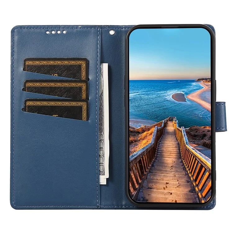 DF-06 For Google Pixel 8 Pro Case PU Leather Wallet Imprinted Phone Cover
