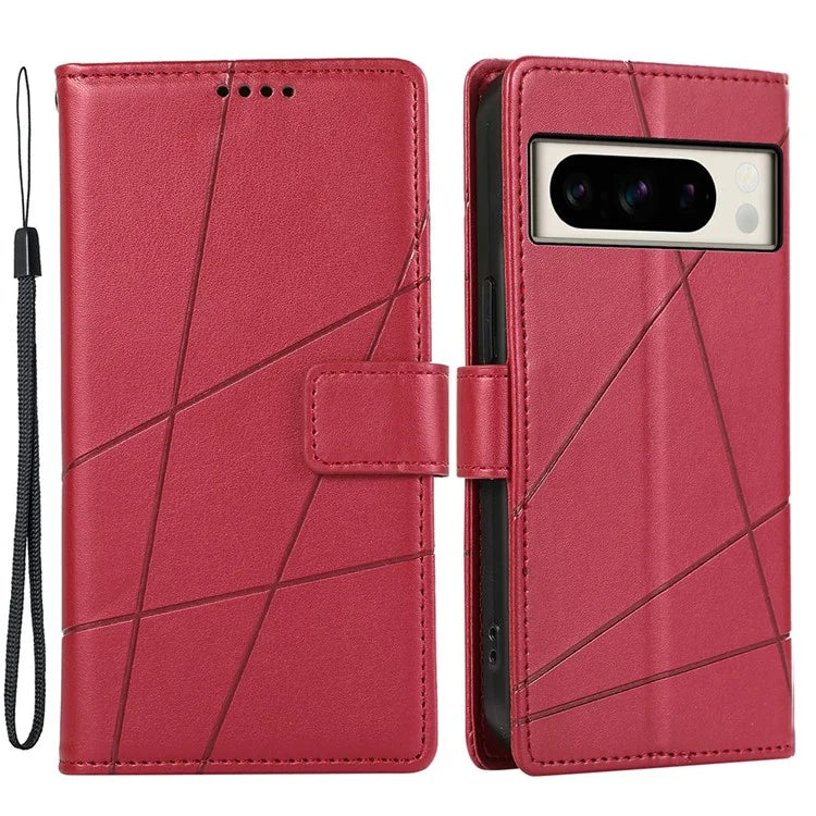 DF-06 For Google Pixel 8 Pro Case PU Leather Wallet Imprinted Phone Cover