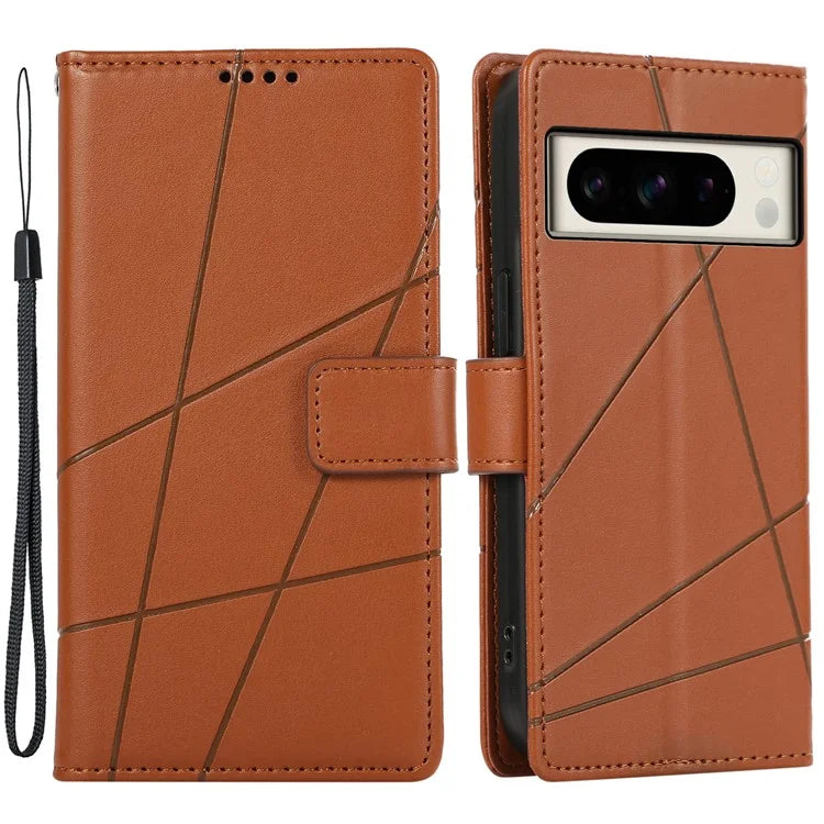 DF-06 For Google Pixel 8 Pro Case PU Leather Wallet Imprinted Phone Cover