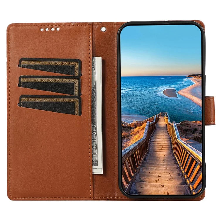 DF-06 For Google Pixel 8 Pro Case PU Leather Wallet Imprinted Phone Cover