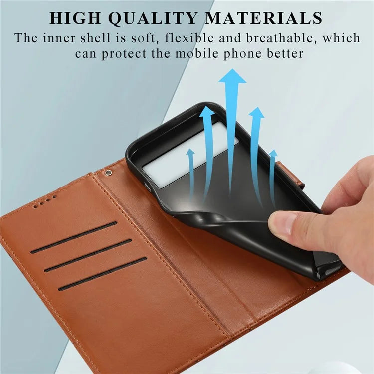 DF-06 For Google Pixel 8 Pro Case PU Leather Wallet Imprinted Phone Cover