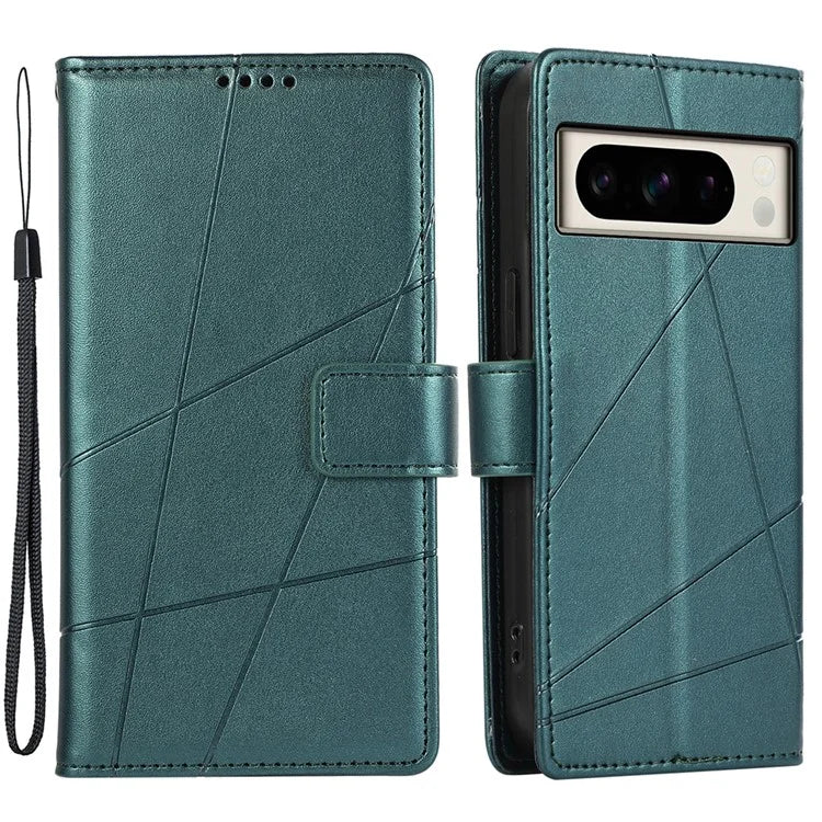 DF-06 For Google Pixel 8 Pro Case PU Leather Wallet Imprinted Phone Cover
