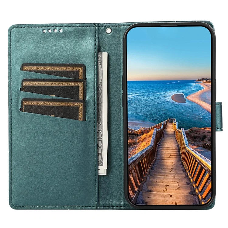 DF-06 For Google Pixel 8 Pro Case PU Leather Wallet Imprinted Phone Cover