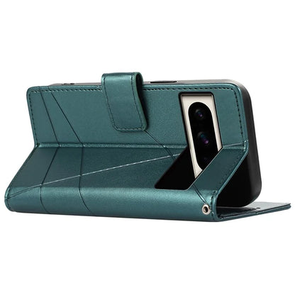 DF-06 For Google Pixel 8 Pro Case PU Leather Wallet Imprinted Phone Cover