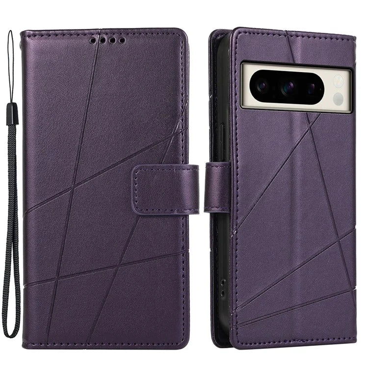 DF-06 For Google Pixel 8 Pro Case PU Leather Wallet Imprinted Phone Cover