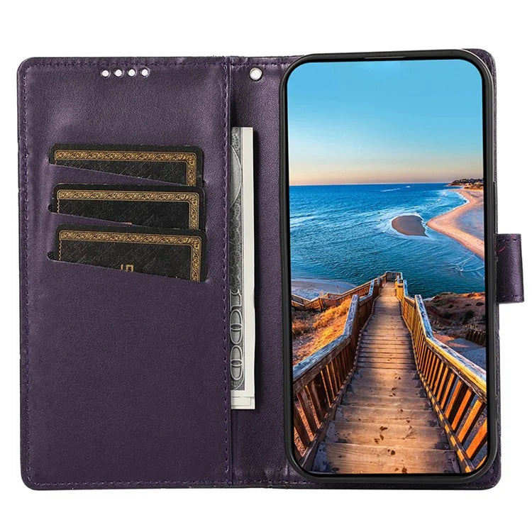 DF-06 For Google Pixel 8 Pro Case PU Leather Wallet Imprinted Phone Cover