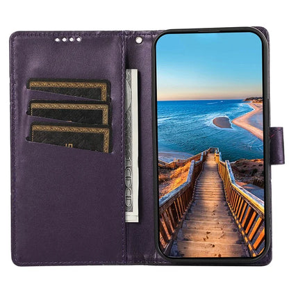 DF-06 For Google Pixel 8 Pro Case PU Leather Wallet Imprinted Phone Cover