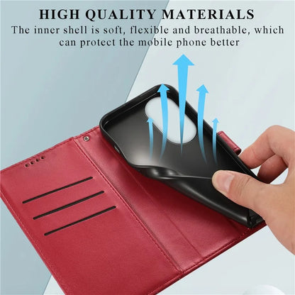 DF-06 For Honor 90 Case Lines Imprinted Wallet Stand PU Leather+TPU Phone Cover