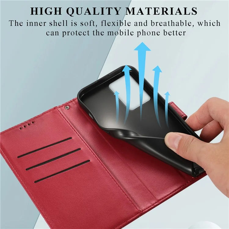 DF-06 For Xiaomi 13 Lite / Civi 2 5G Case Imprinted Line Wallet Stand PU Leather Cell Phone Cover