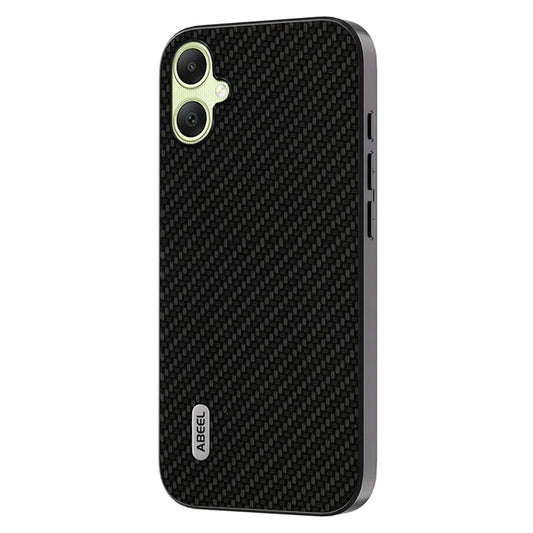 ABEEL for Samsung Galaxy A05 4G Phone Case Carbon Fiber Texture Leather Coated PC+TPU Phone Cover