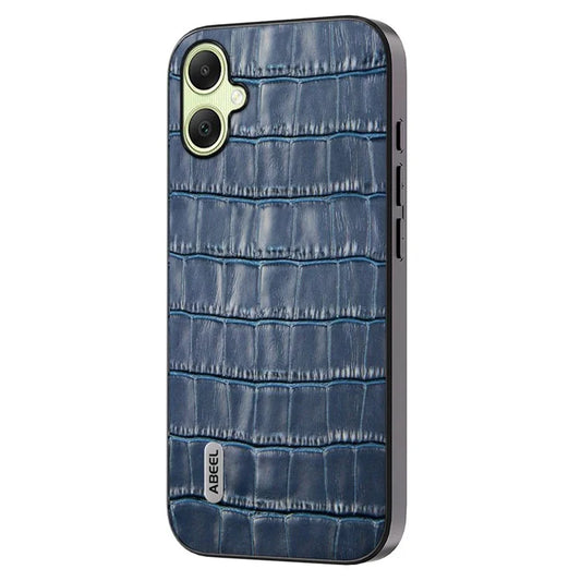 ABEEL For Samsung Galaxy A05 4G Case Genuine Cow Leather Coated Back Phone Cover