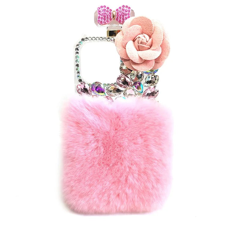 Soft Plush PC Phone Cover for iPhone 15 Pro Case Anti-scratch Mobile Phone Shell