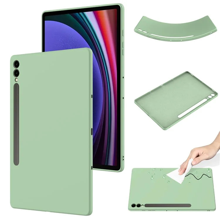For Samsung Galaxy Tab S9+ Case Anti-scratch Liquid Silicone Cover