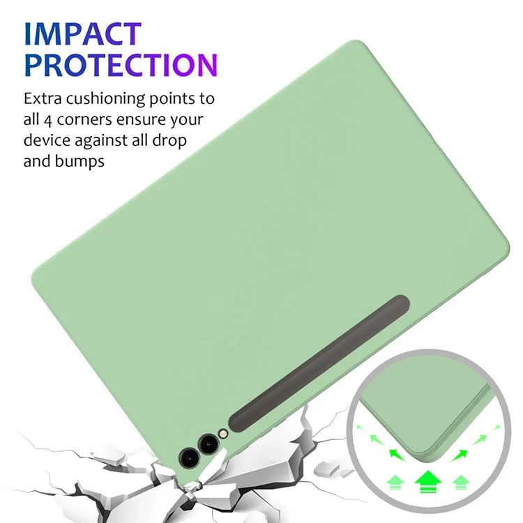 For Samsung Galaxy Tab S9+ Case Anti-scratch Liquid Silicone Cover