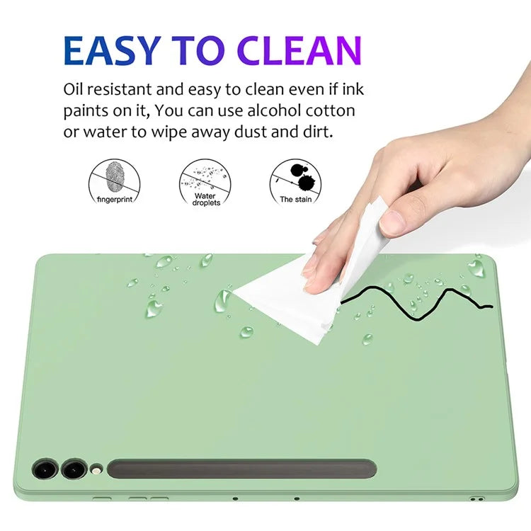 For Samsung Galaxy Tab S9+ Case Anti-scratch Liquid Silicone Cover