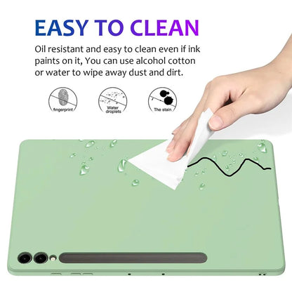 For Samsung Galaxy Tab S9+ Case Anti-scratch Liquid Silicone Cover