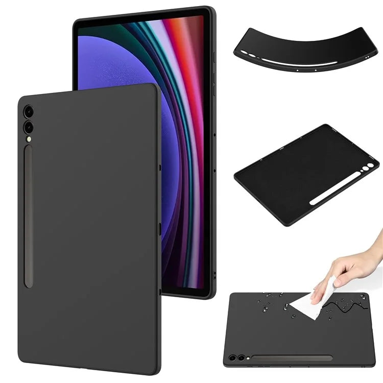 For Samsung Galaxy Tab S9+ Case Anti-scratch Liquid Silicone Cover