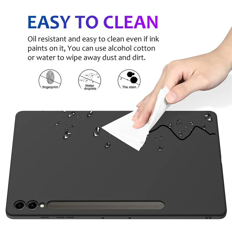 For Samsung Galaxy Tab S9+ Case Anti-scratch Liquid Silicone Cover