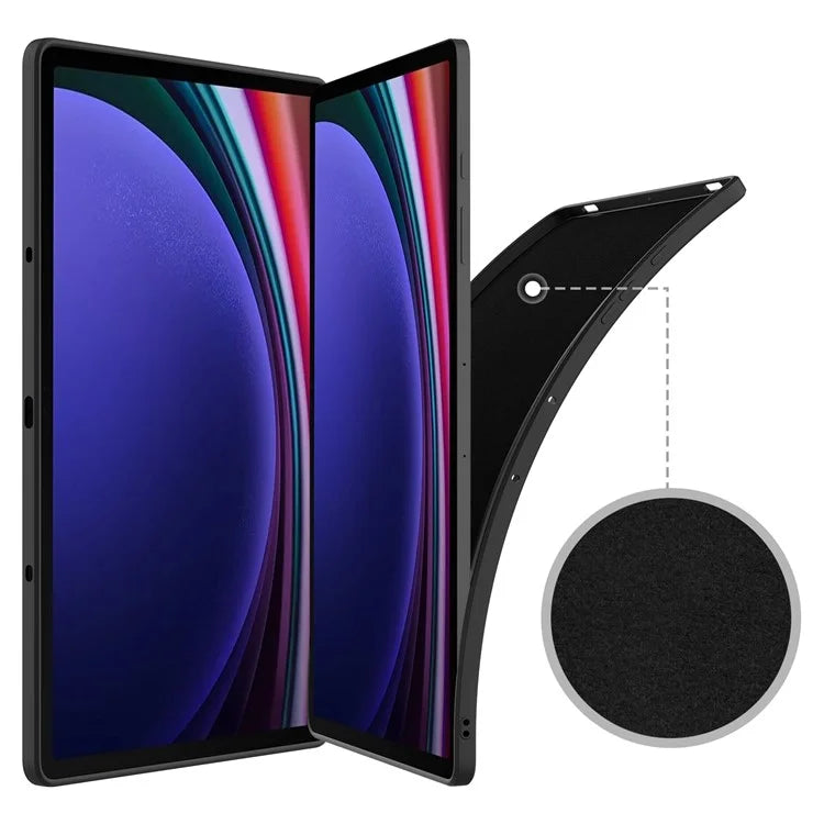 For Samsung Galaxy Tab S9+ Case Anti-scratch Liquid Silicone Cover