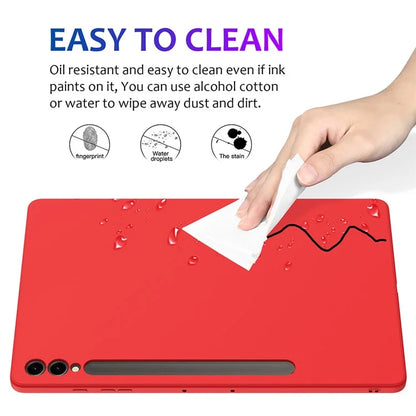 For Samsung Galaxy Tab S9+ Case Anti-scratch Liquid Silicone Cover