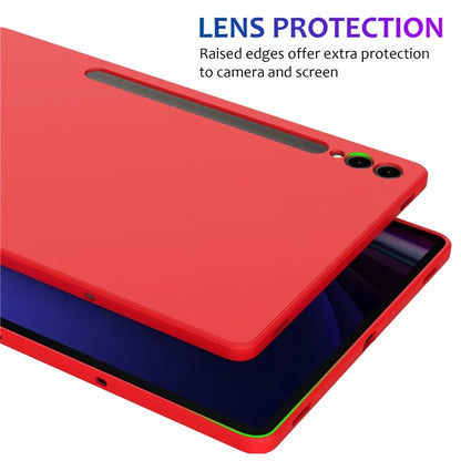 For Samsung Galaxy Tab S9+ Case Anti-scratch Liquid Silicone Cover