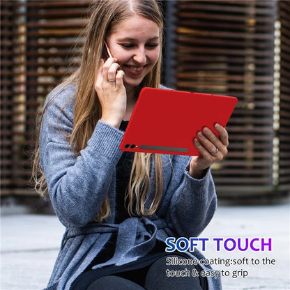 For Samsung Galaxy Tab S9+ Case Anti-scratch Liquid Silicone Cover