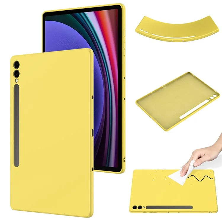 For Samsung Galaxy Tab S9+ Case Anti-scratch Liquid Silicone Cover