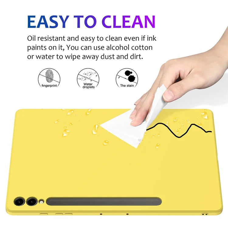 For Samsung Galaxy Tab S9+ Case Anti-scratch Liquid Silicone Cover