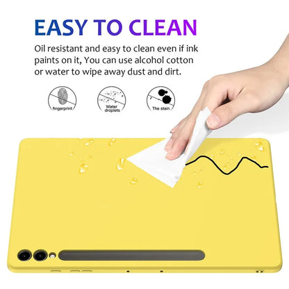 For Samsung Galaxy Tab S9+ Case Anti-scratch Liquid Silicone Cover