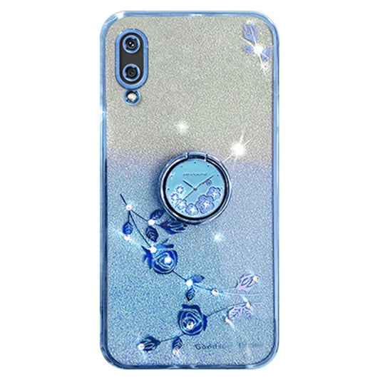 KADEM For Samsung Galaxy A02 / M02 TPU Cover Glitter Gradient Phone Kickstand Case