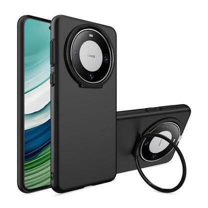 For Huawei Mate 60 Pro Case Lens Frame Kickstand Hard PC Phone Cover