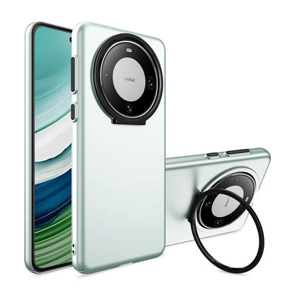 For Huawei Mate 60 Pro Case Lens Frame Kickstand Hard PC Phone Cover