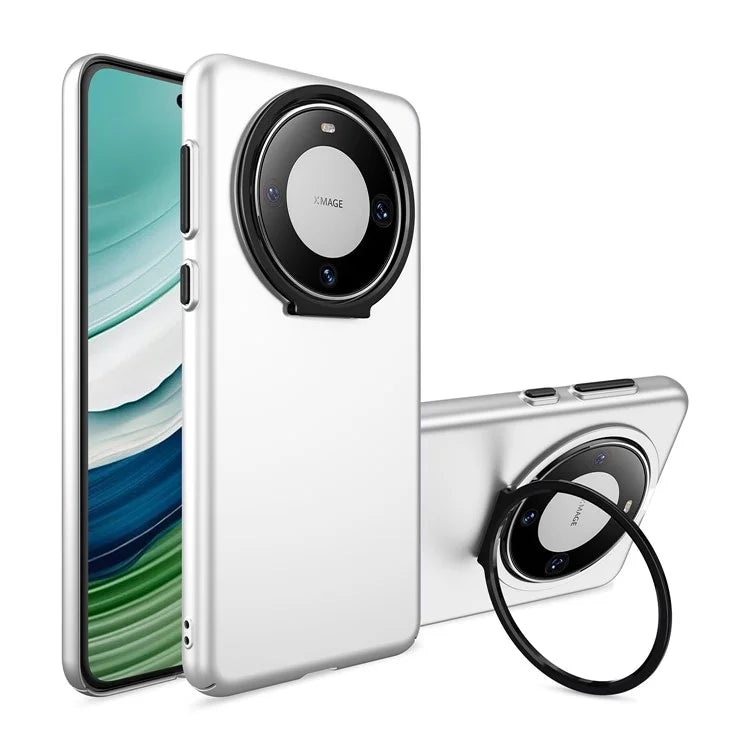 For Huawei Mate 60 Pro Case Lens Frame Kickstand Hard PC Phone Cover